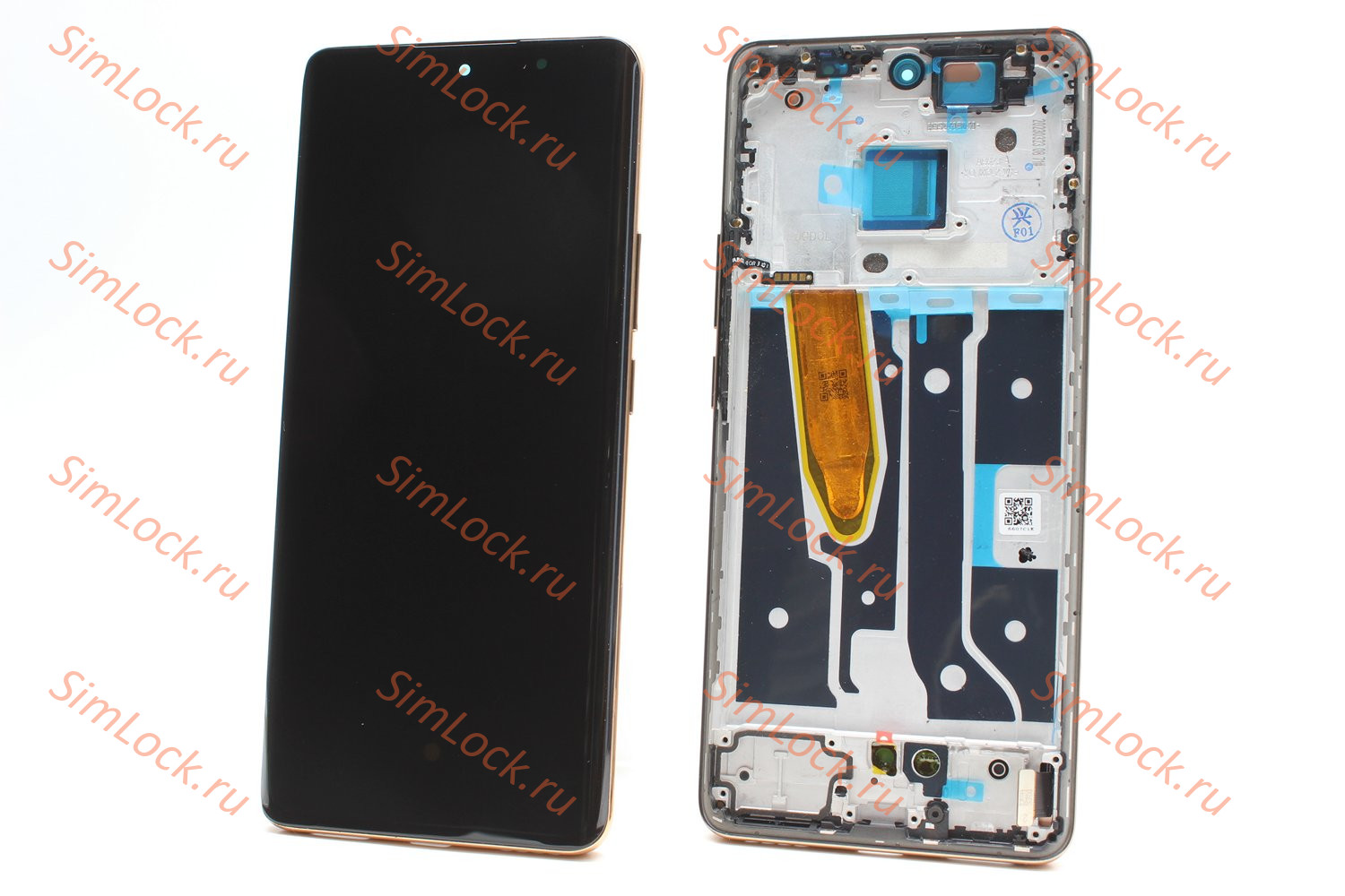 Дисплей Realme 11 Pro (RMX3771), 11 Pro+ Plus 5G (RMX3741), AMOLED, в золотой рамке, оригинал