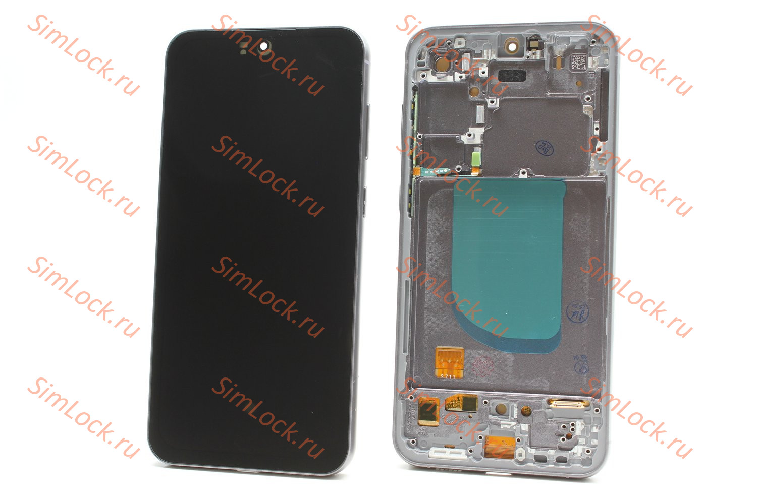 Дисплей Samsung S711B Galaxy S23 FE, черный (графит), в рамке, OLED, К-1