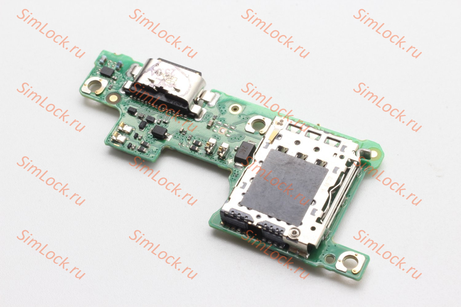 Нижняя плата (шлейф) Tecno Spark 20 Pro+ (KJ7), с разъемом зарядки и считывателем SIM, К-1