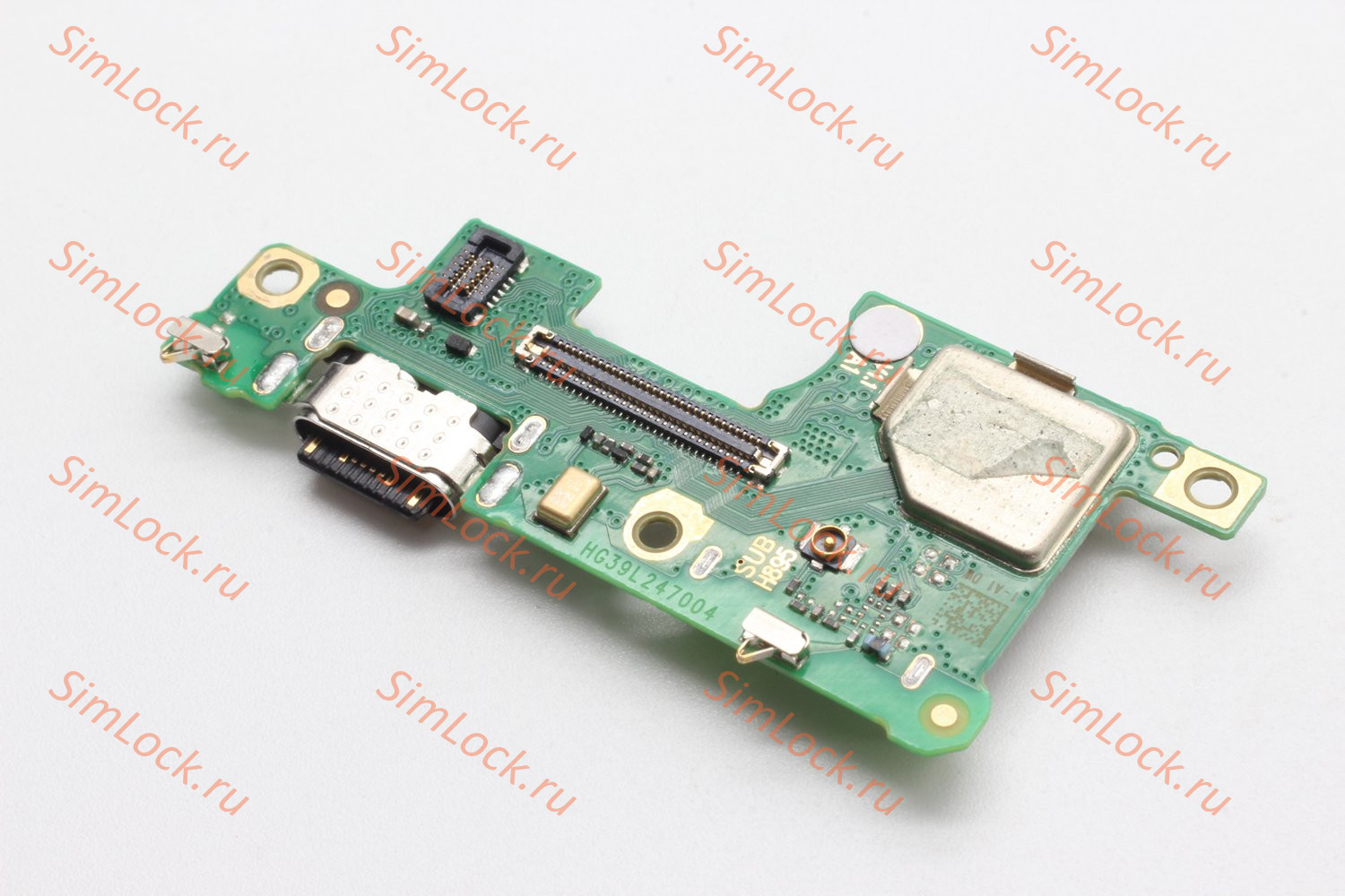 Нижняя плата (шлейф) Tecno Spark 20 Pro+ (KJ7), с разъемом зарядки и считывателем SIM, К-1