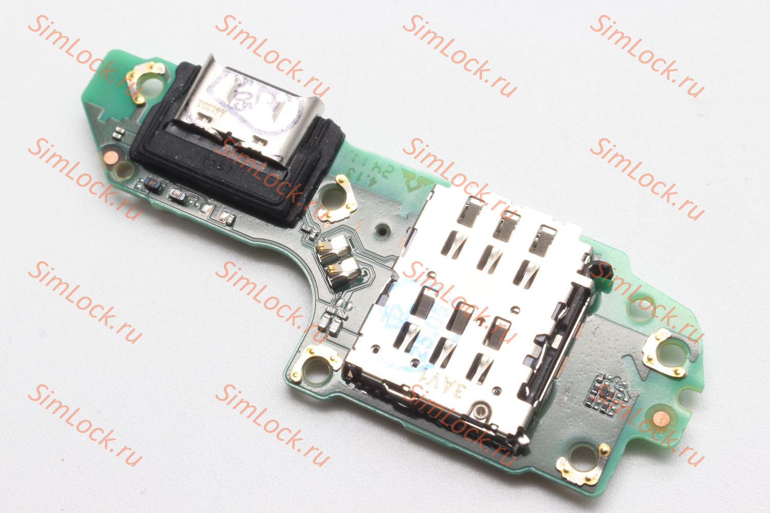 Нижняя плата (шлейф) Huawei Nova Y72 (MGA-LX3), Y72S (GFY-LX1), Y63 с разъемом зарядки и считывателем SIM, К-1