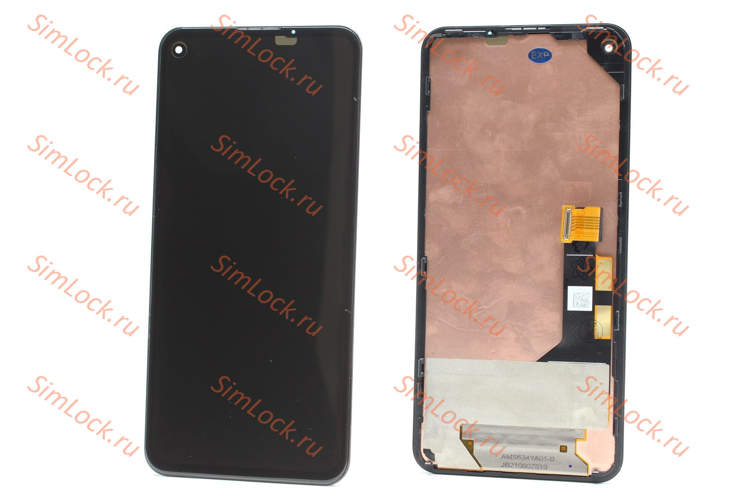 Дисплей Google Pixel 5a, оригинал с разбора, в рамке