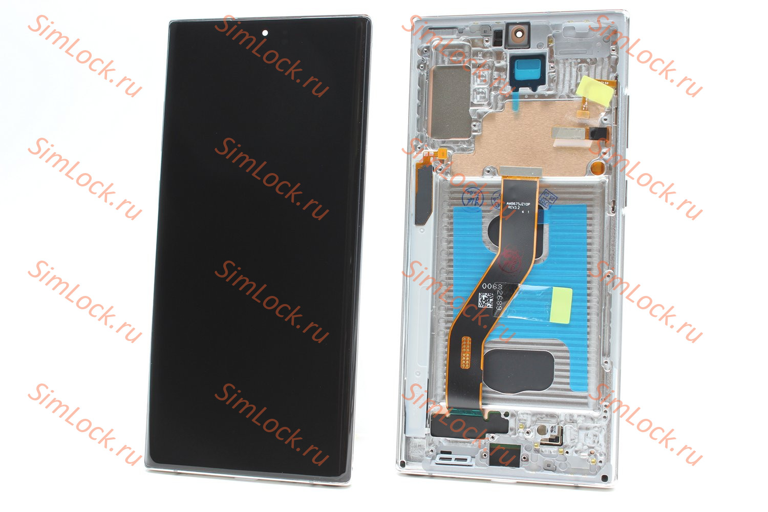 Дисплей Samsung N975F/DS Galaxy Note 10 Plus, серебро, в рамке, OLED, К-1