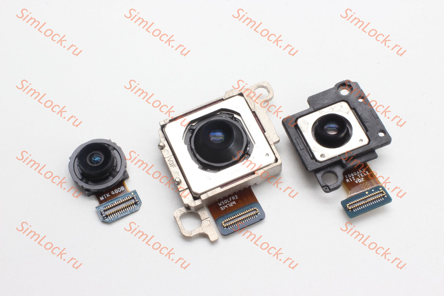 Камера задняя Samsung S721 Galaxy S24 FE, комплект (50MP, 12MP, 8MP), оригинал