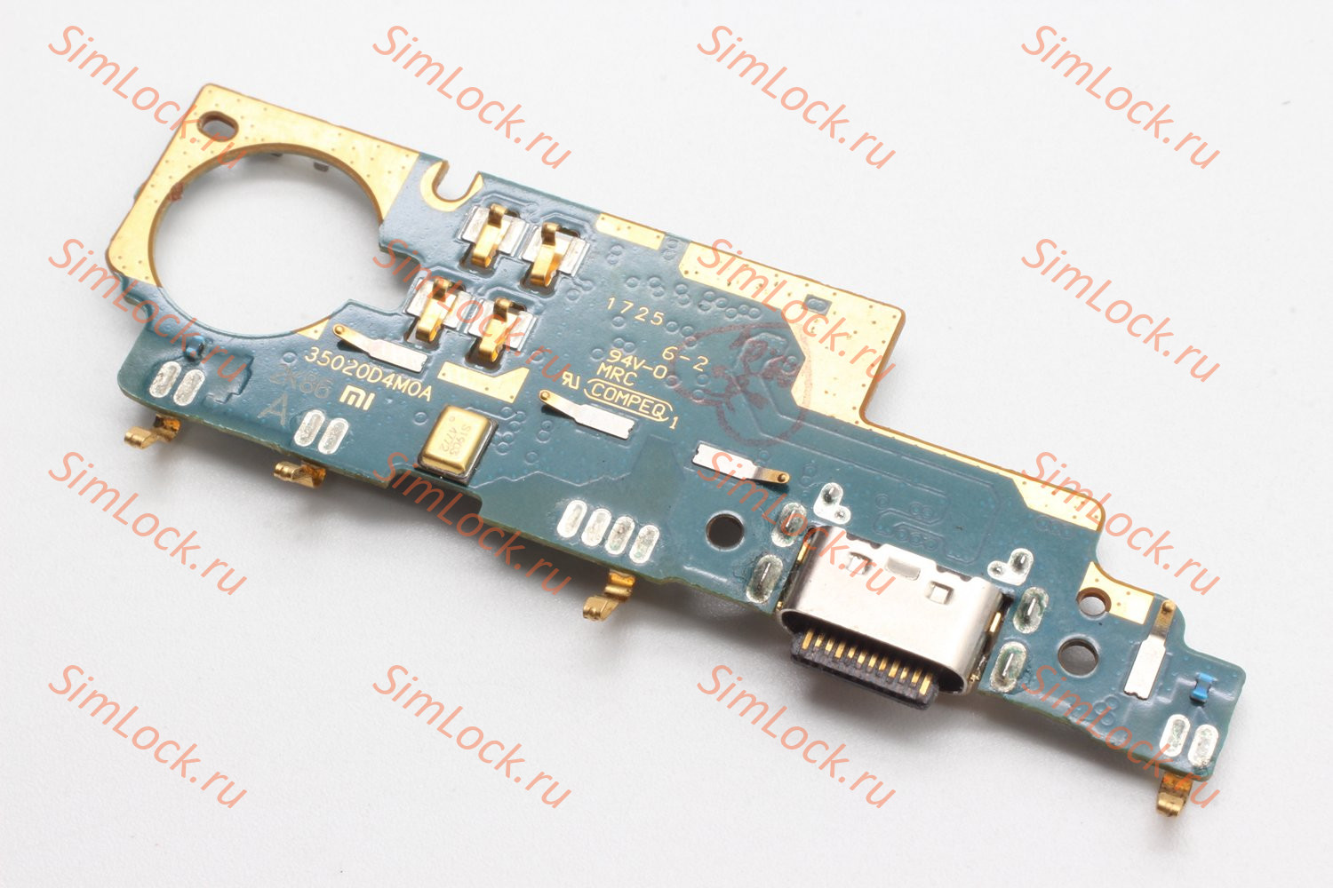 Нижняя плата (шлейф) Xiaomi Mi Max 2, с разъемом зарядки, оригинал с разбора