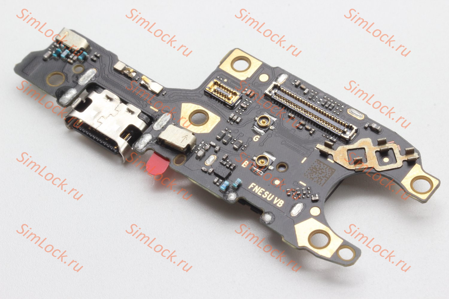 Нижняя плата (шлейф) Honor 70 (FNE-NX9) с разъемом зарядки и считывателем SIM, К-1