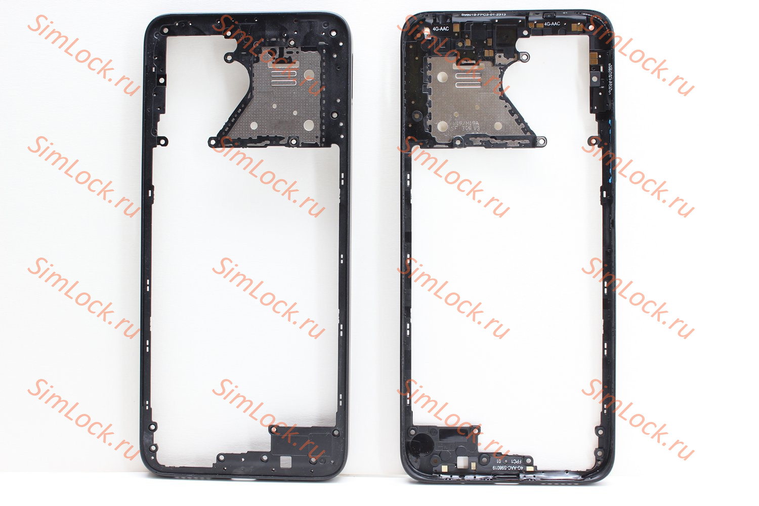 Средняя часть корпуса Xiaomi Redmi 12 4G, Redmi 12 5G, черный, К-1