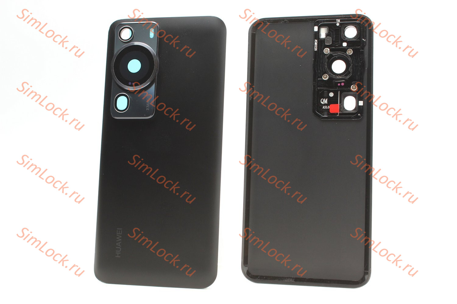 Задняя крышка Huawei P60 Pro (MNA-LX9), черный со стеклом камеры, К-1