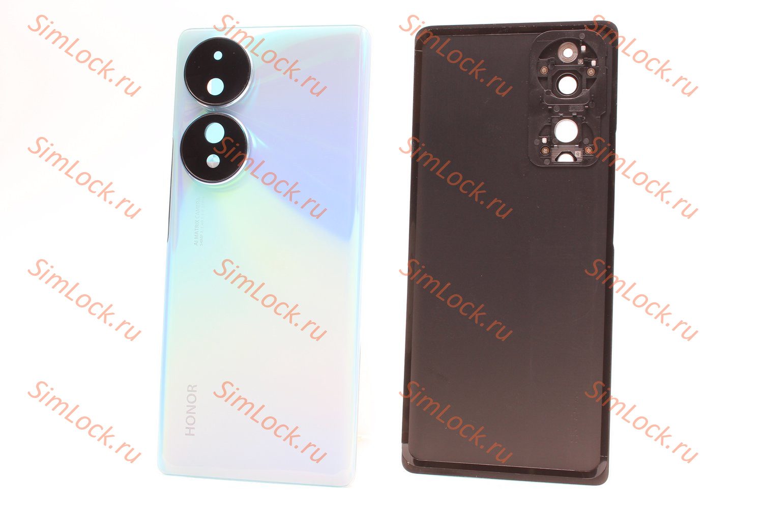 Задняя крышка Honor 70 (FNE-NX9) со стеклом камеры, голубой, К-2