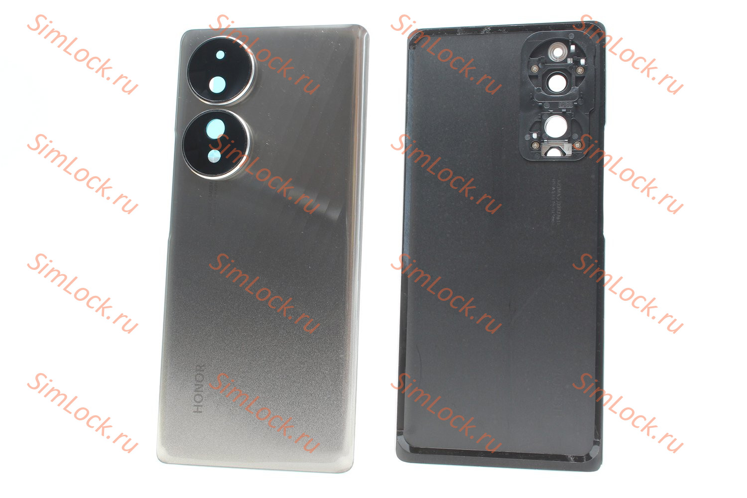 Задняя крышка Honor 70 (FNE-NX9) со стеклом камеры, серебро, К-2