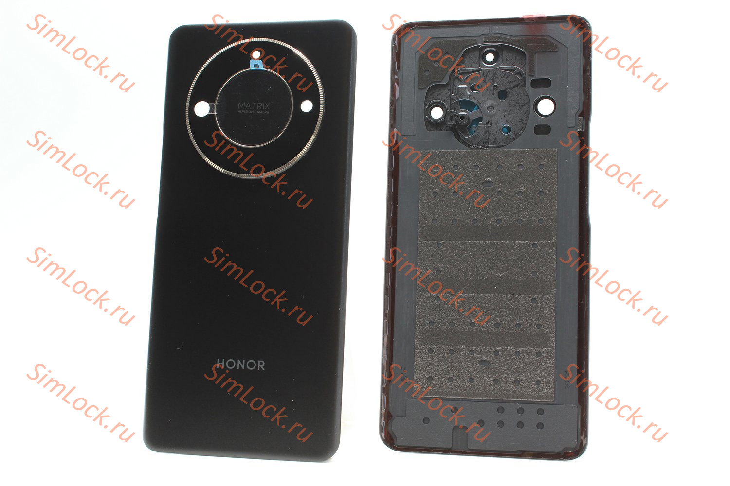 Задняя крышка Honor X9b (ALI-NX1) со стеклом камеры, черный, К-1