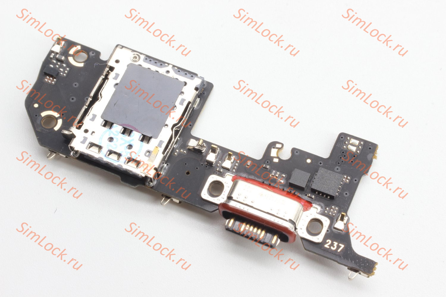 Нижняя плата (шлейф) Xiaomi 14T Pro (2407FPN8EG), с разъемом зарядки и считывателем SIM, К-1