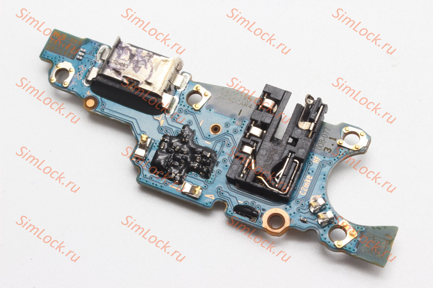 Нижняя плата (шлейф) Honor X7c (ALT-LX1) с разъемом зарядки, К-1