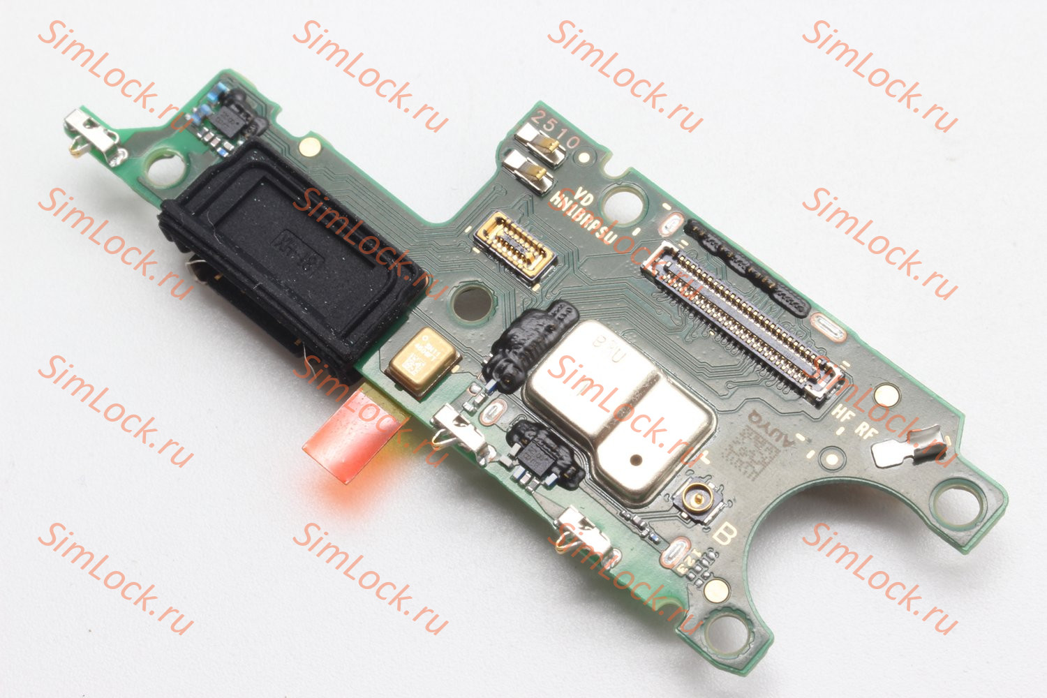 Нижняя плата (шлейф) Honor X9c (BRP-NX1) с разъемом зарядки и считывателем SIM, К-1