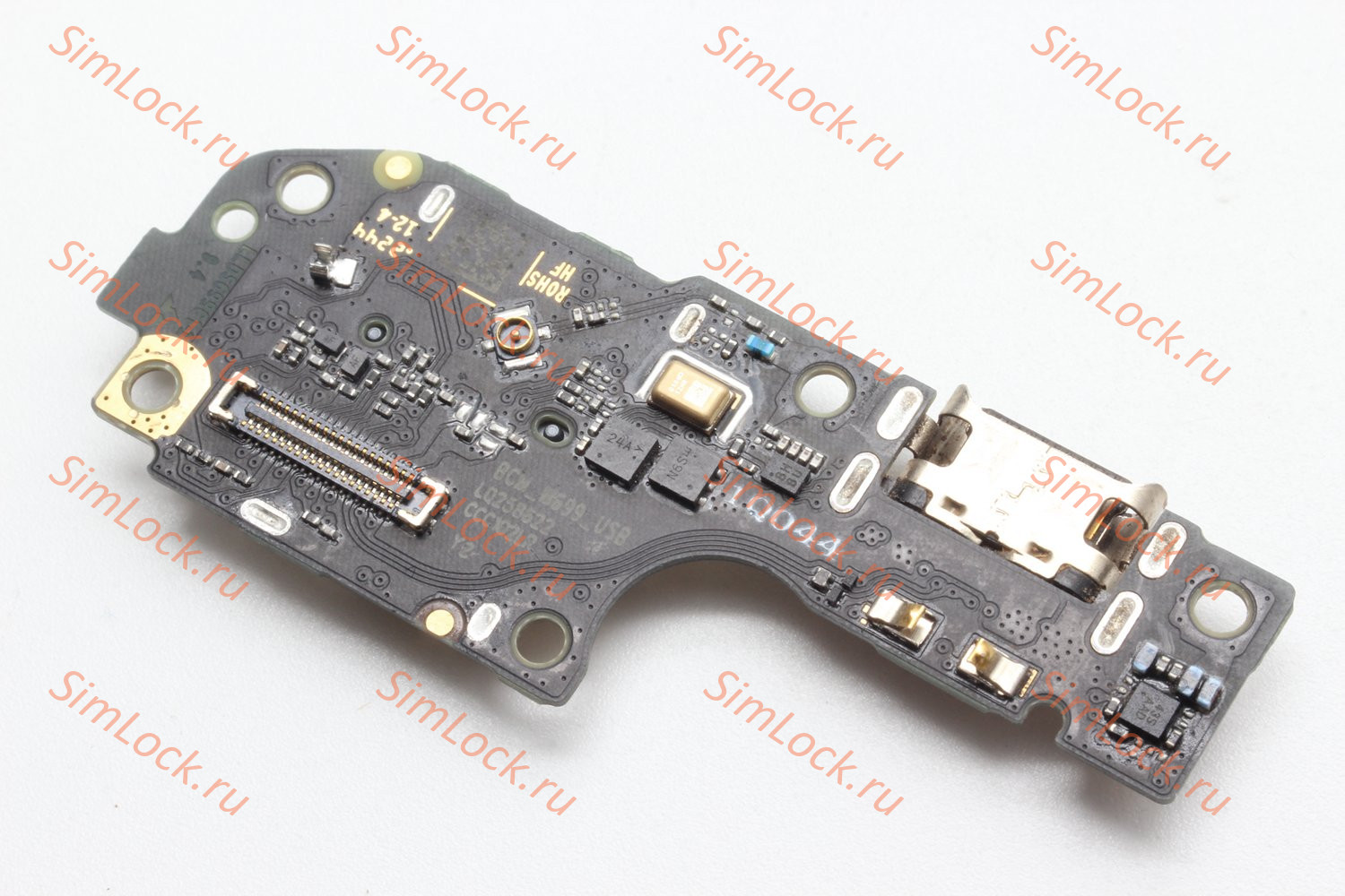 Нижняя плата (шлейф) Huawei Nova 12i (CTR-L81) с разъемом зарядки и считывателем SIM, К-1