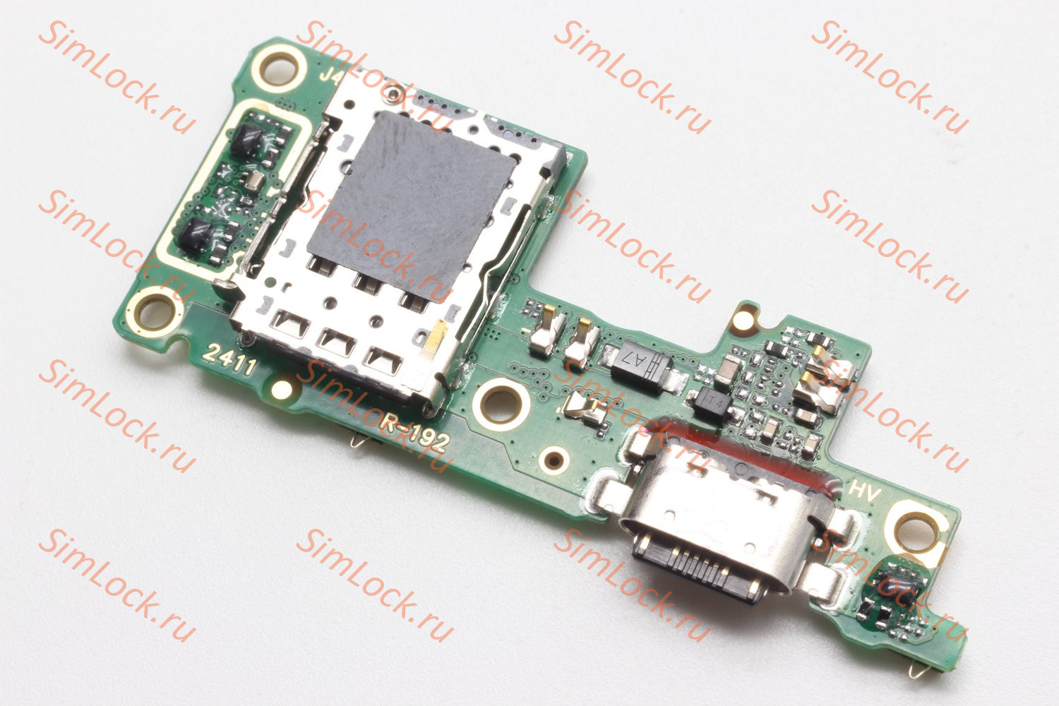 Нижняя плата (шлейф) Tecno Camon 30 Pro 5G (CL8), с разъемом зарядки и считывателем SIM, К-1