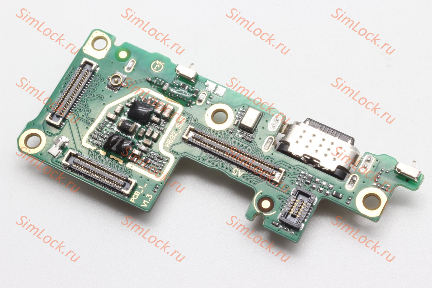 Нижняя плата (шлейф) Tecno Camon 30 Pro 5G (CL8), с разъемом зарядки и считывателем SIM, К-1