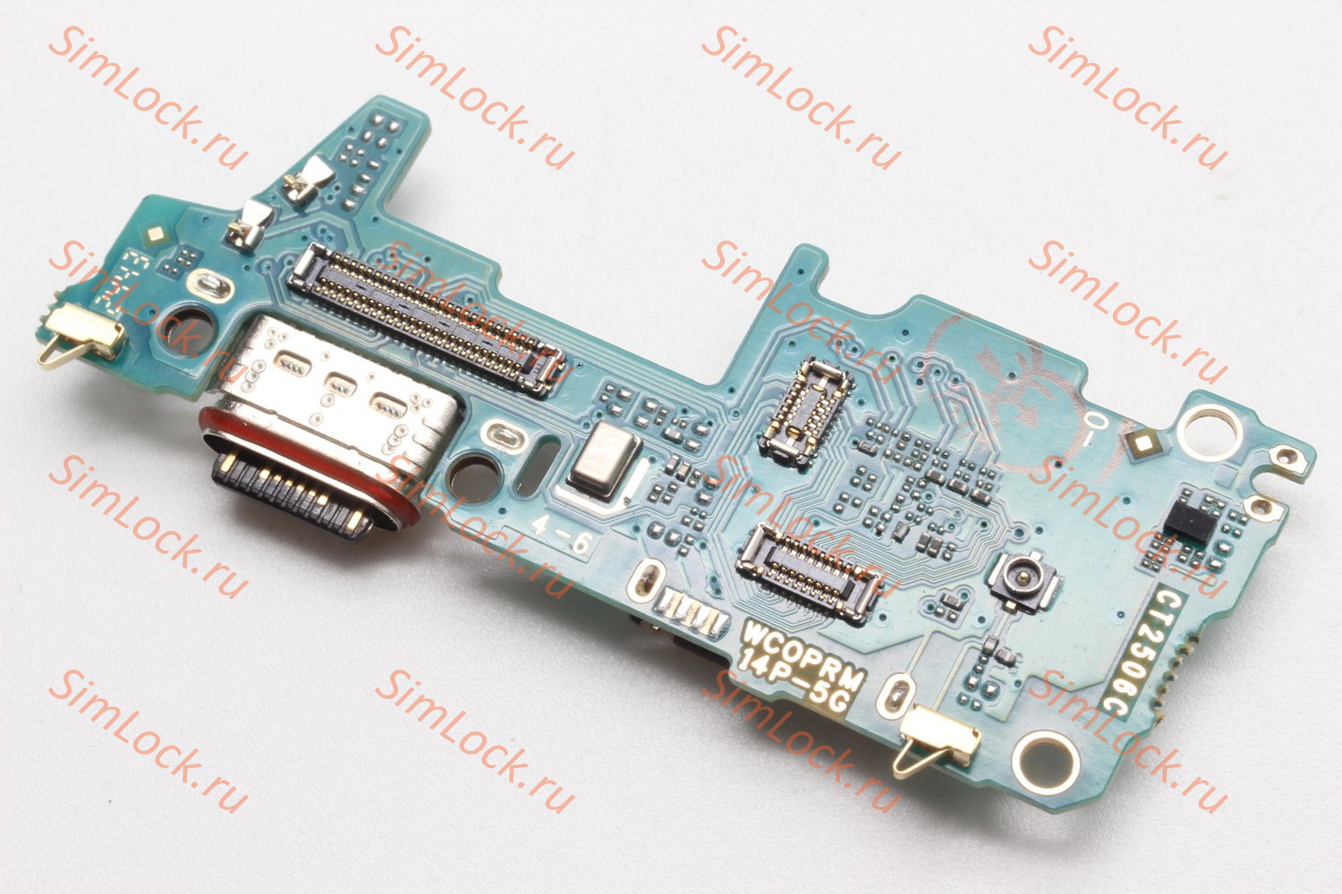 Нижняя плата (шлейф) Realme 14 Pro 5G (RMX5056) с разъемом зарядки и считывателем SIM, К-2