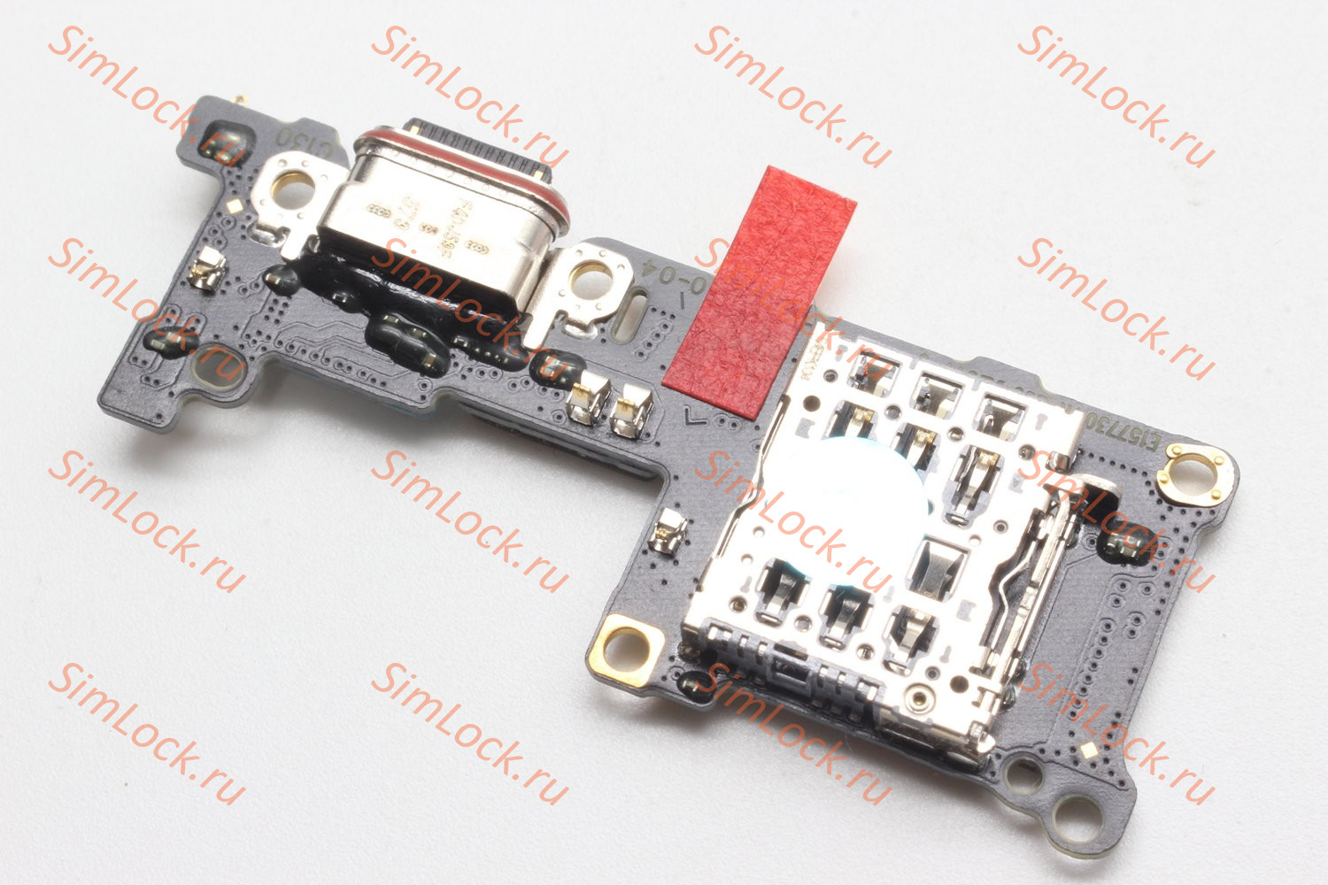 Нижняя плата (шлейф) Realme GT 6 China (RMX3800) с разъемом зарядки и считывателем SIM, оригинал