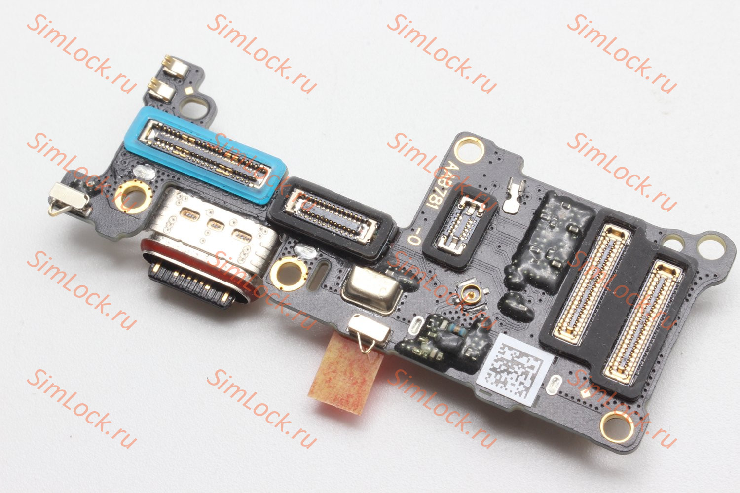 Нижняя плата (шлейф) Realme GT 6 China (RMX3800) с разъемом зарядки и считывателем SIM, оригинал