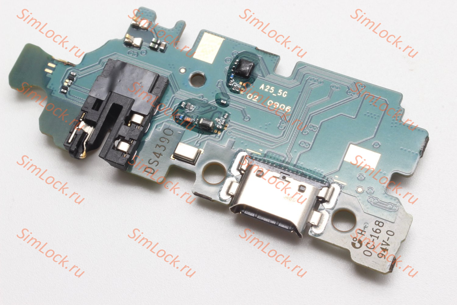 Нижняя плата (шлейф) Samsung A256 Galaxy A25 5G с разъемом зарядки, К-1