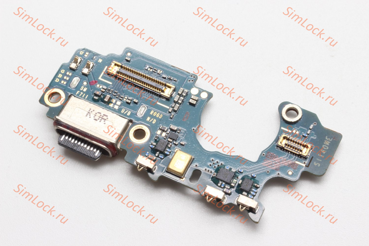 Нижняя плата (шлейф) Samsung F711 Galaxy Z Flip 3 с разъемом зарядки, К-1