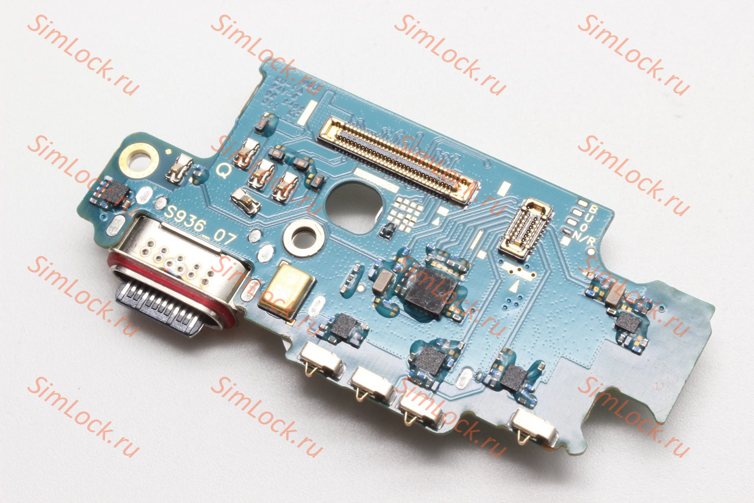 Нижняя плата (шлейф) Samsung S936 Galaxy S25+ Plus с разъемом зарядки и считывателем SIM, К-1