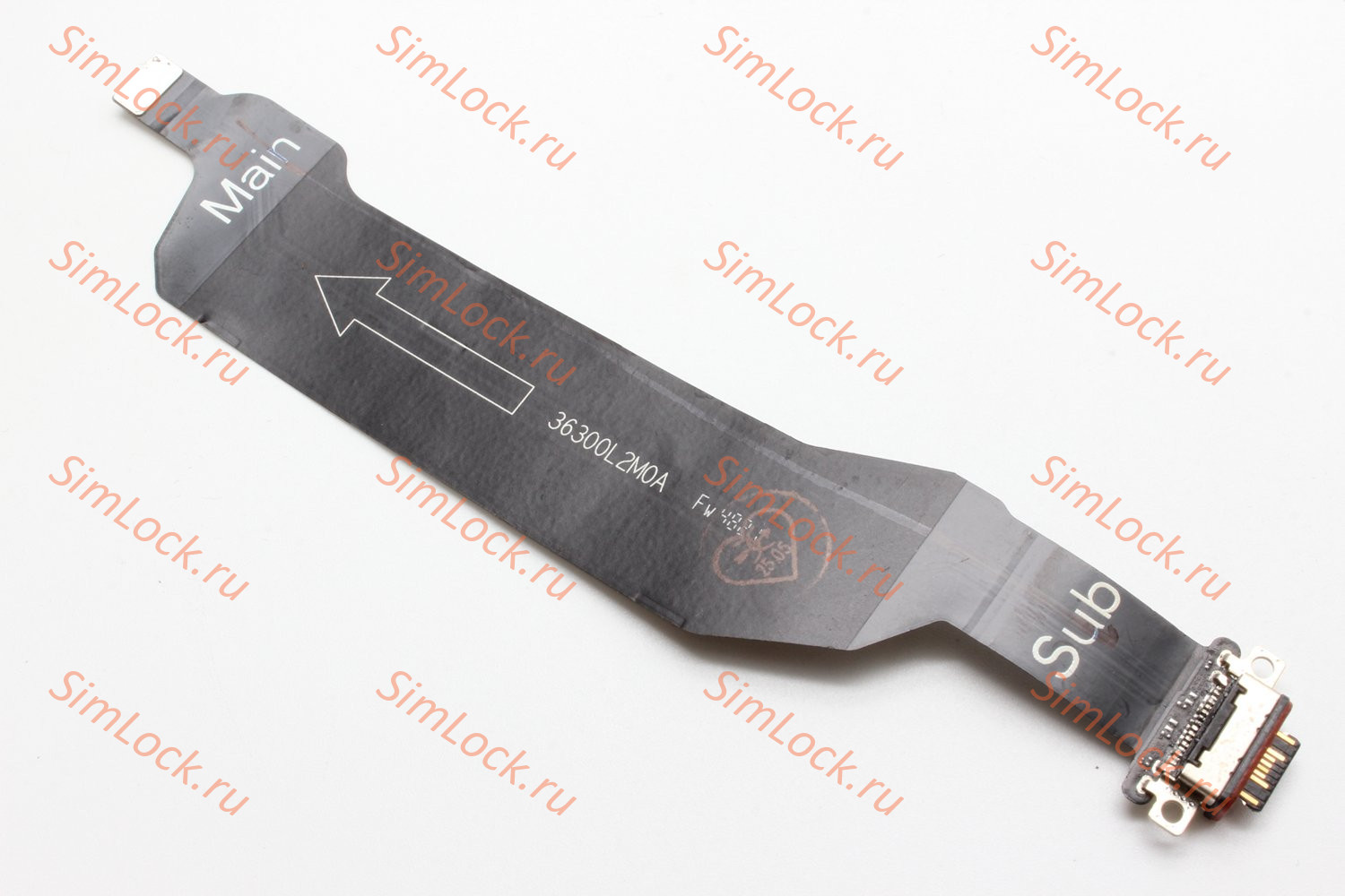 Нижний шлейф Xiaomi 12 Pro с разъемом зарядки, К-1