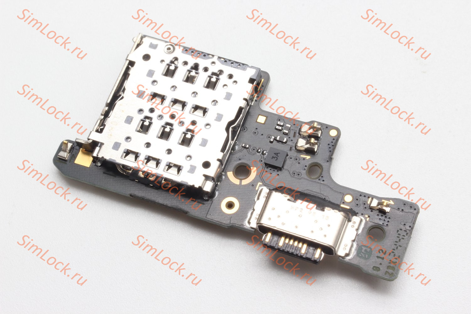 Нижняя плата (шлейф) Xiaomi Redmi Note 14 4G (24117RN76O) с разъемом зарядки и считывателем SIM, К-2