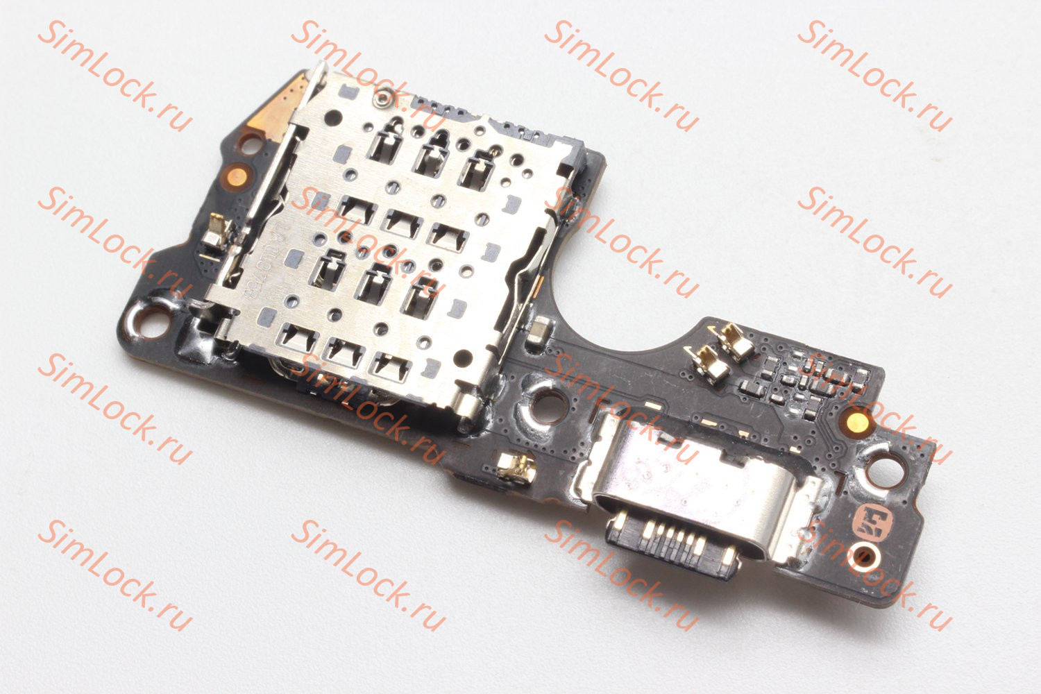 Нижняя плата (шлейф) Xiaomi Redmi Note 14 Pro 4G с разъемом зарядки и считывателем SIM, К-1