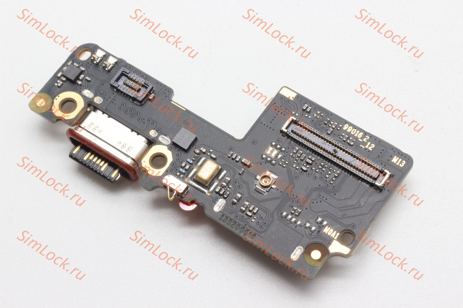 Нижняя плата (шлейф) Xiaomi Redmi Note 14 Pro 5G (24090RA29G) с разъемом зарядки и считывателем SIM, К-1