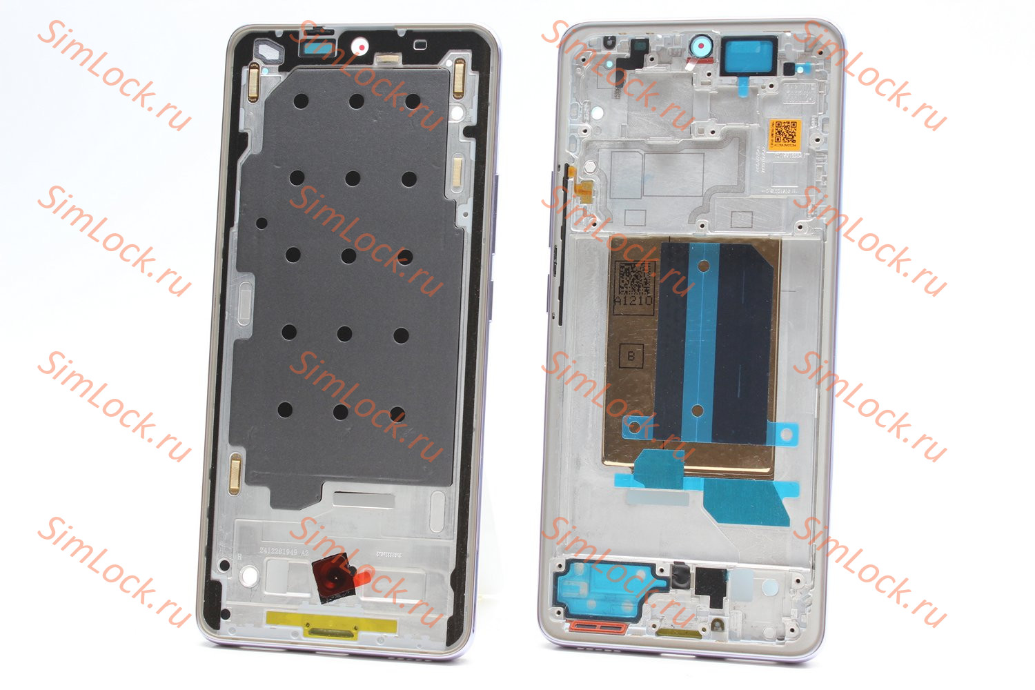 Рамка дисплея Xiaomi Redmi Note 14 Pro+ Plus 5G, фиолетовый, оригинал