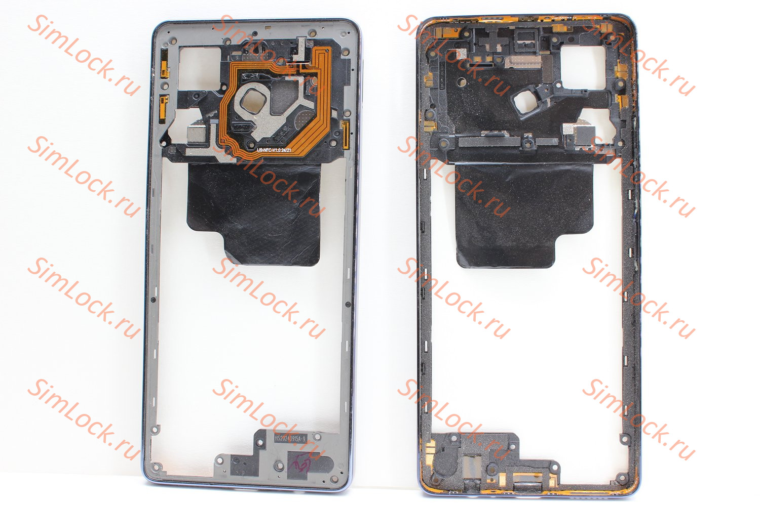 Средняя часть корпуса Tecno Pova 6 Pro 5G (LI9), черный, оригинал