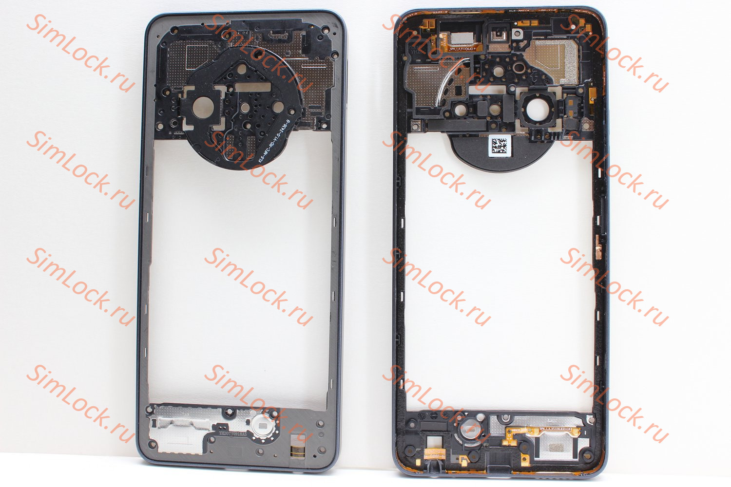 Средняя часть корпуса Tecno Spark 30 4G (KL6), черный, оригинал