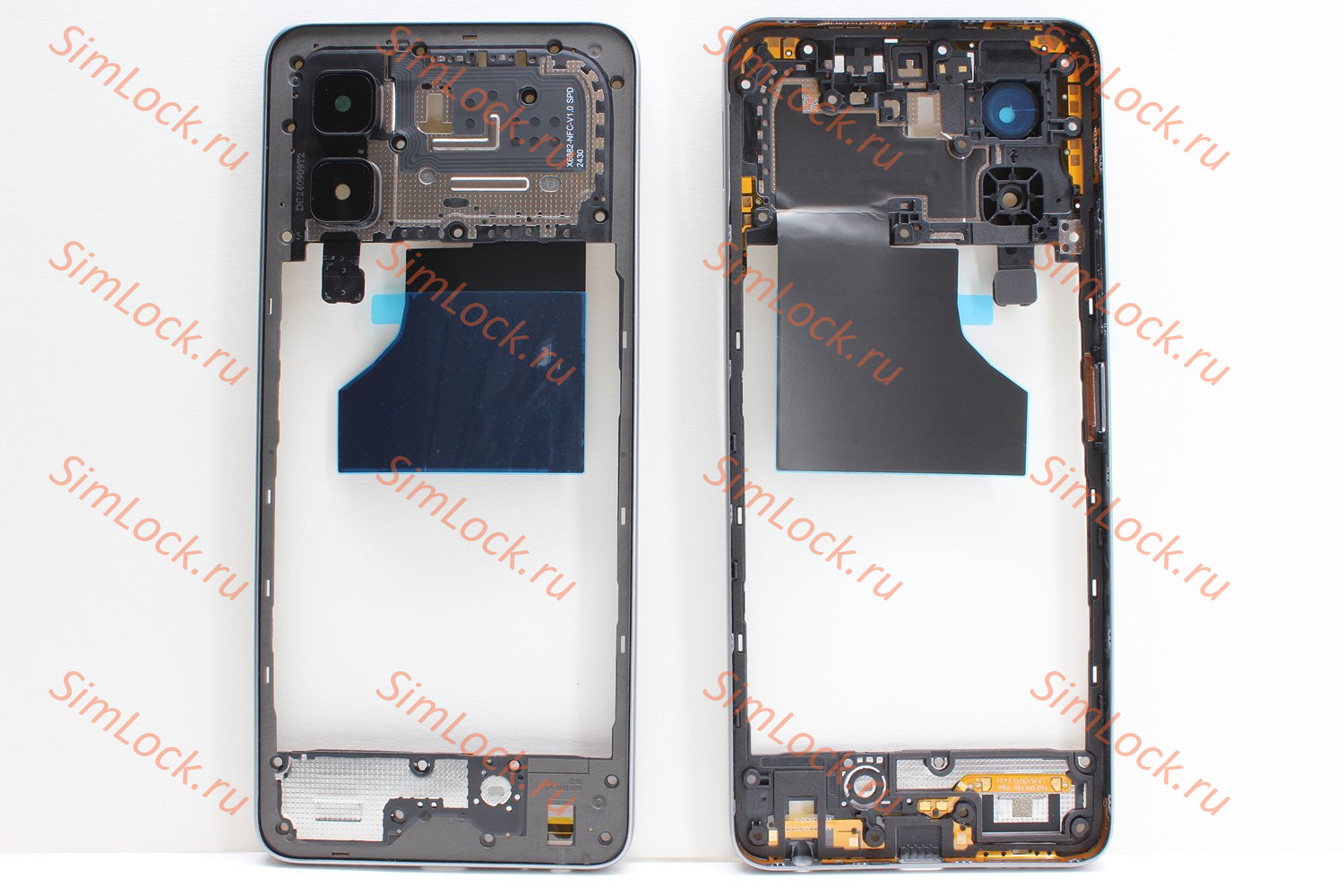 Средняя часть корпуса Infinix Hot 50 4G (X6882), серый, оригинал