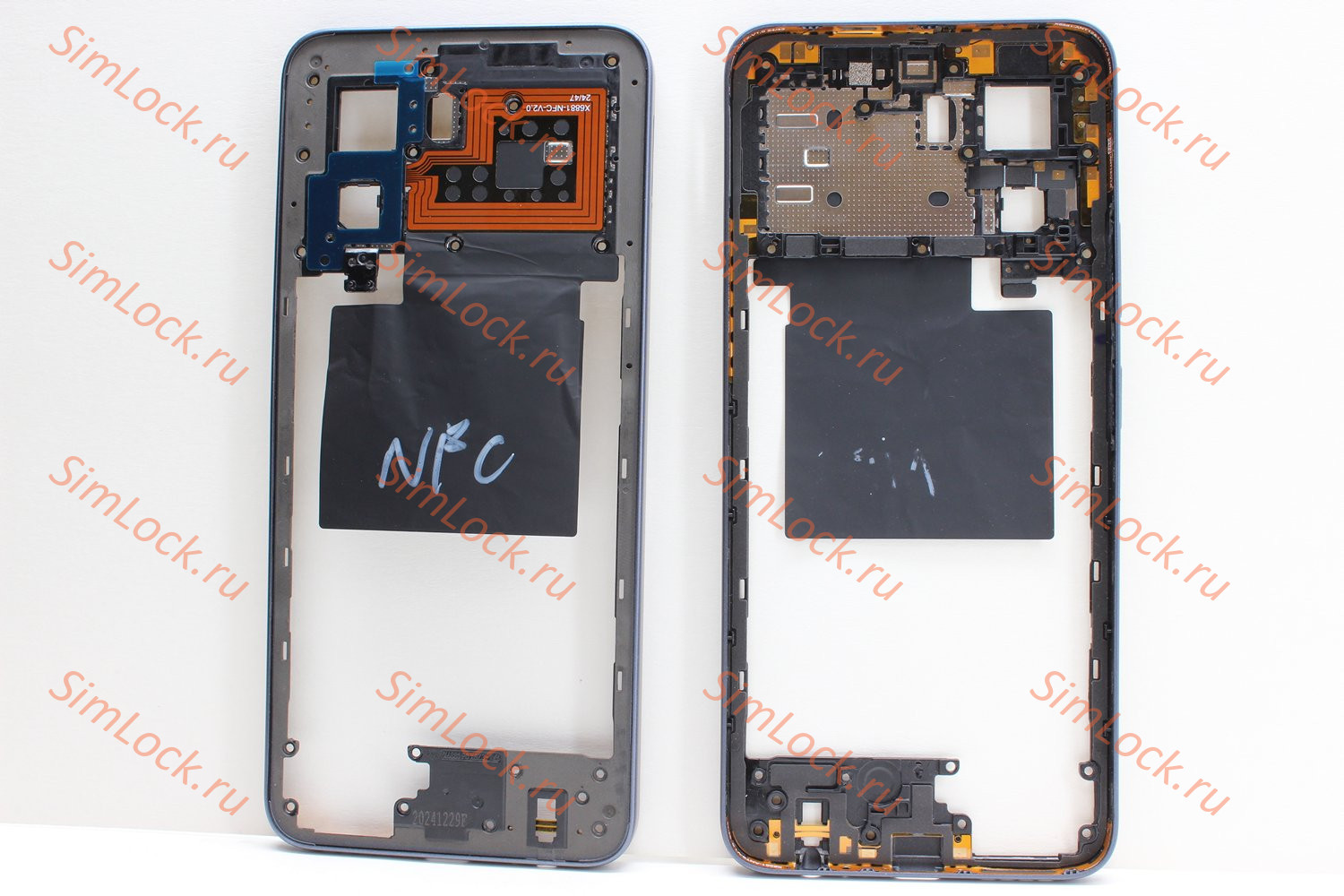 Средняя часть корпуса Infinix Hot 50 Pro (X6881), черный, оригинал