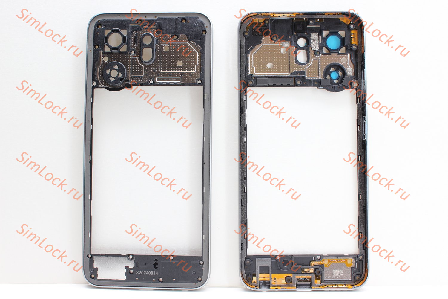 Средняя часть корпуса Infinix Hot 50i (X6531B), серый, оригинал