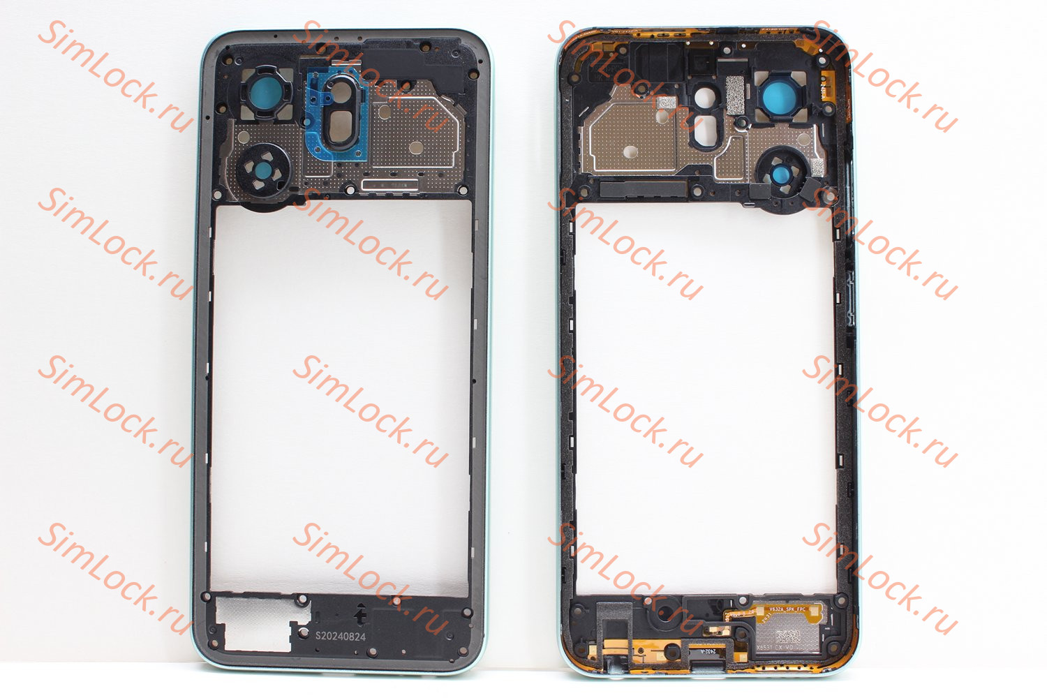 Средняя часть корпуса Infinix Hot 50i (X6531B), зеленый, оригинал