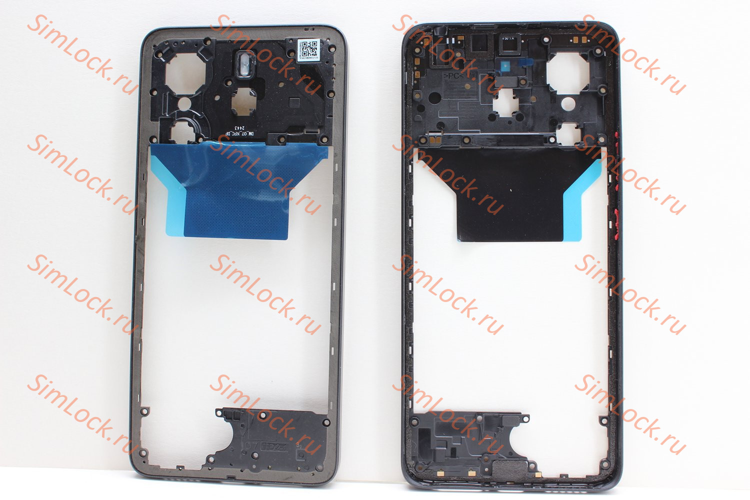 Средняя часть корпуса Xiaomi Redmi Note 14 4G (24117RN76O), черный, оригинал