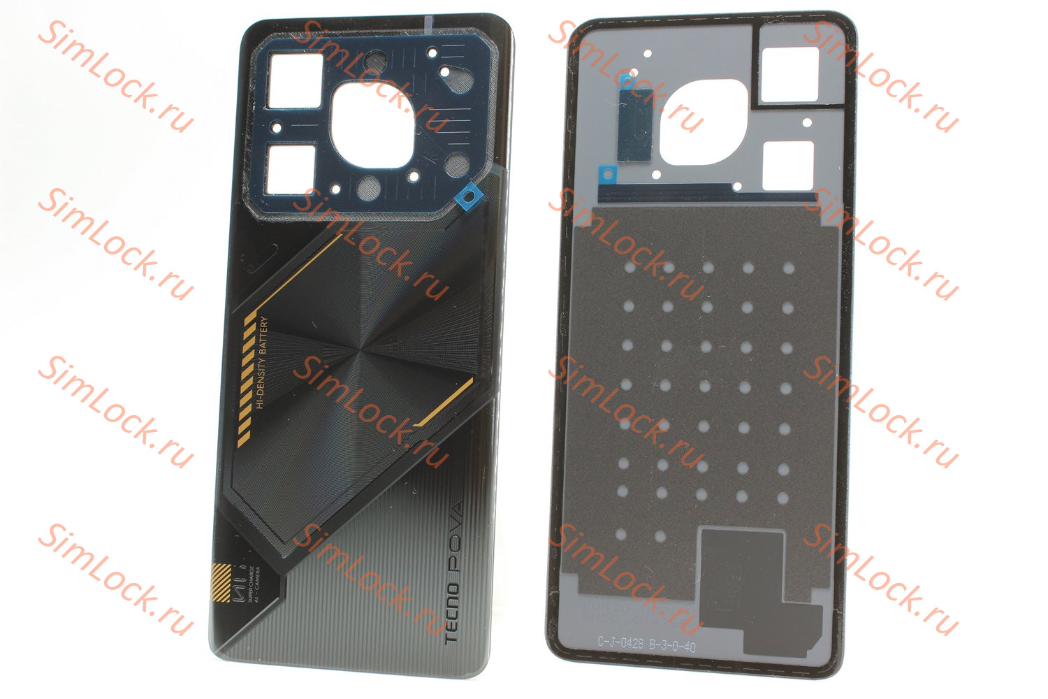 Задняя крышка Tecno Pova 6 Neo 4G (LI6), черный, оригинал