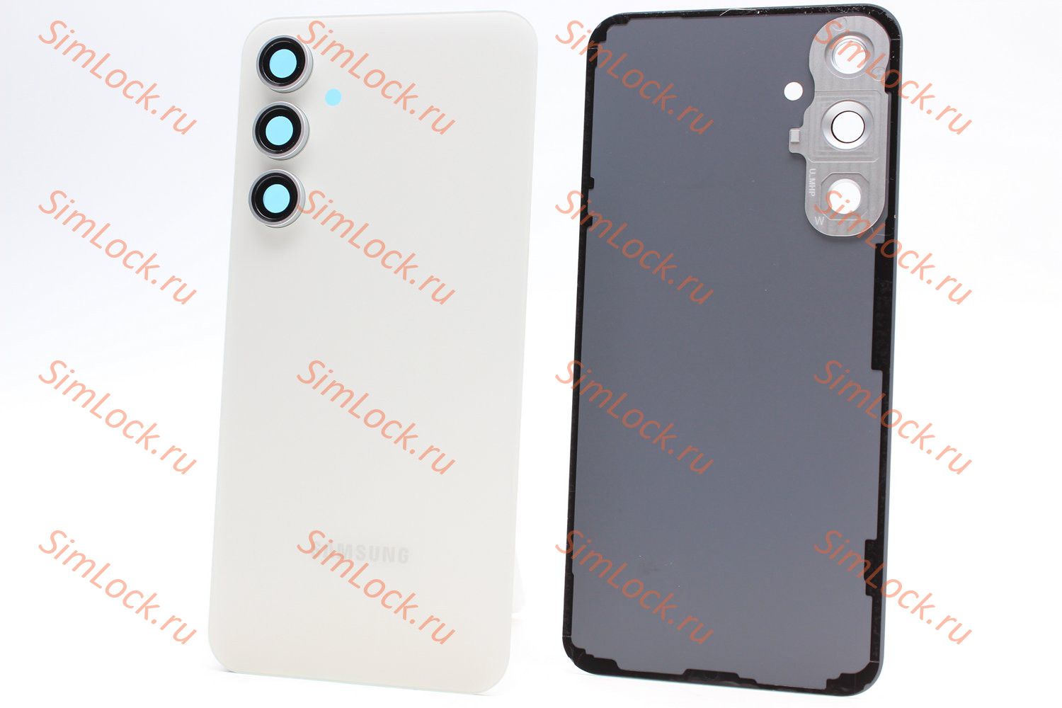 Задняя крышка Samsung S711 Galaxy S23 FE со стеклом камеры, белый (бежевый), К-2