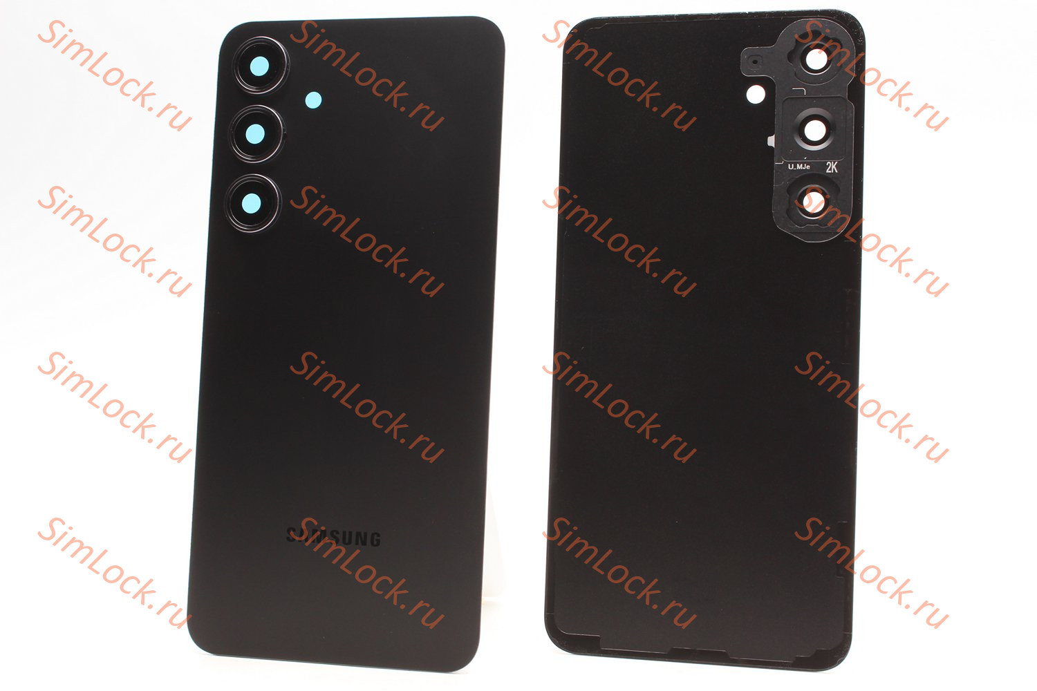 Задняя крышка Samsung S926 Galaxy S24+ Plus со стеклом камеры, черный, К-2