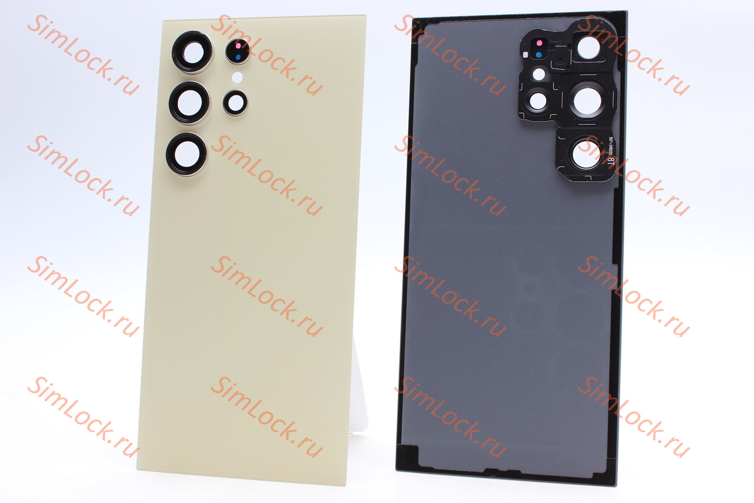 Задняя крышка Samsung S928B Galaxy S24 Ultra со стеклом камеры, желтый, К-1