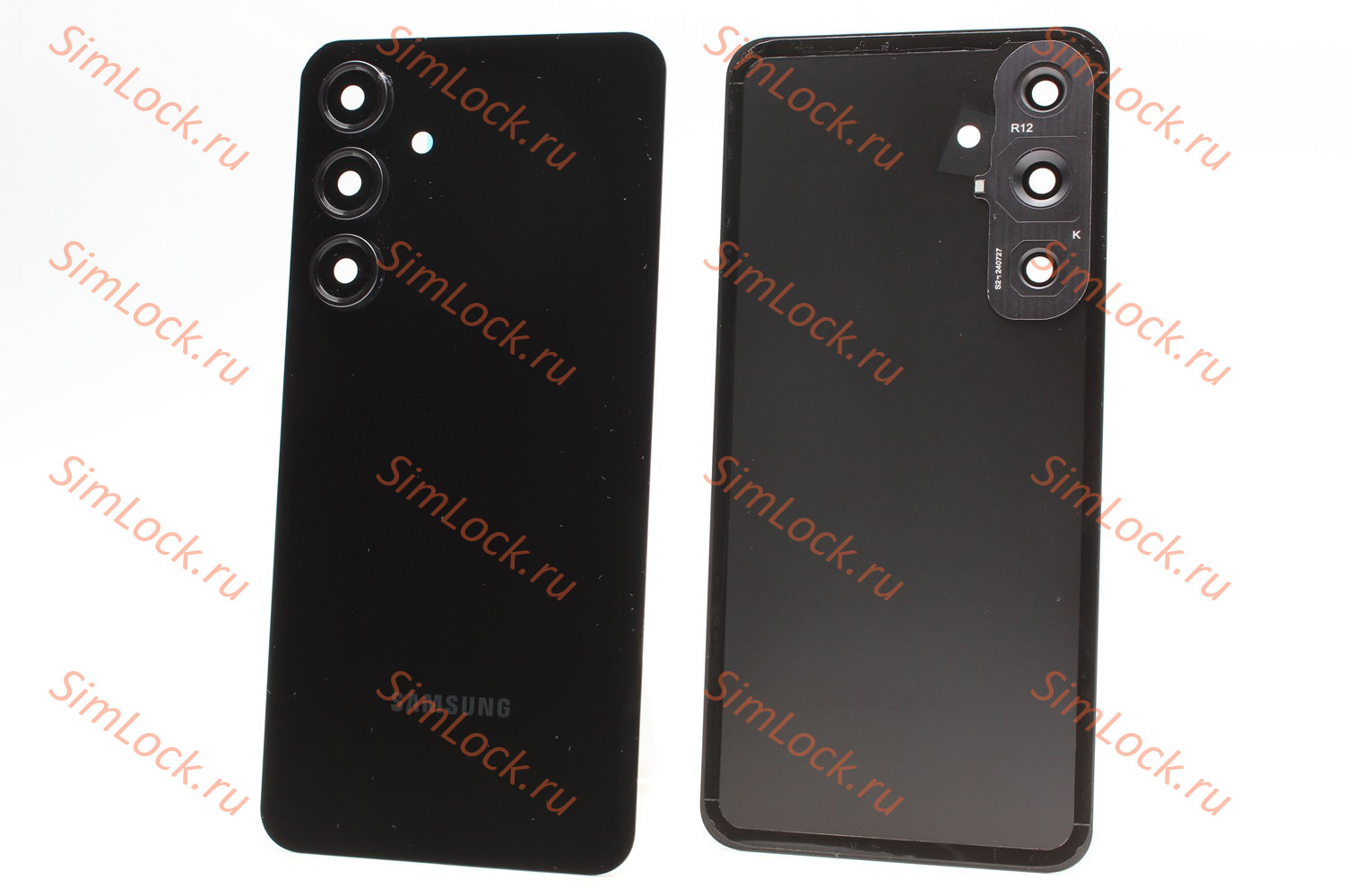 Задняя крышка Samsung S721 Galaxy S24 FE со стеклом камеры, черный, К-2