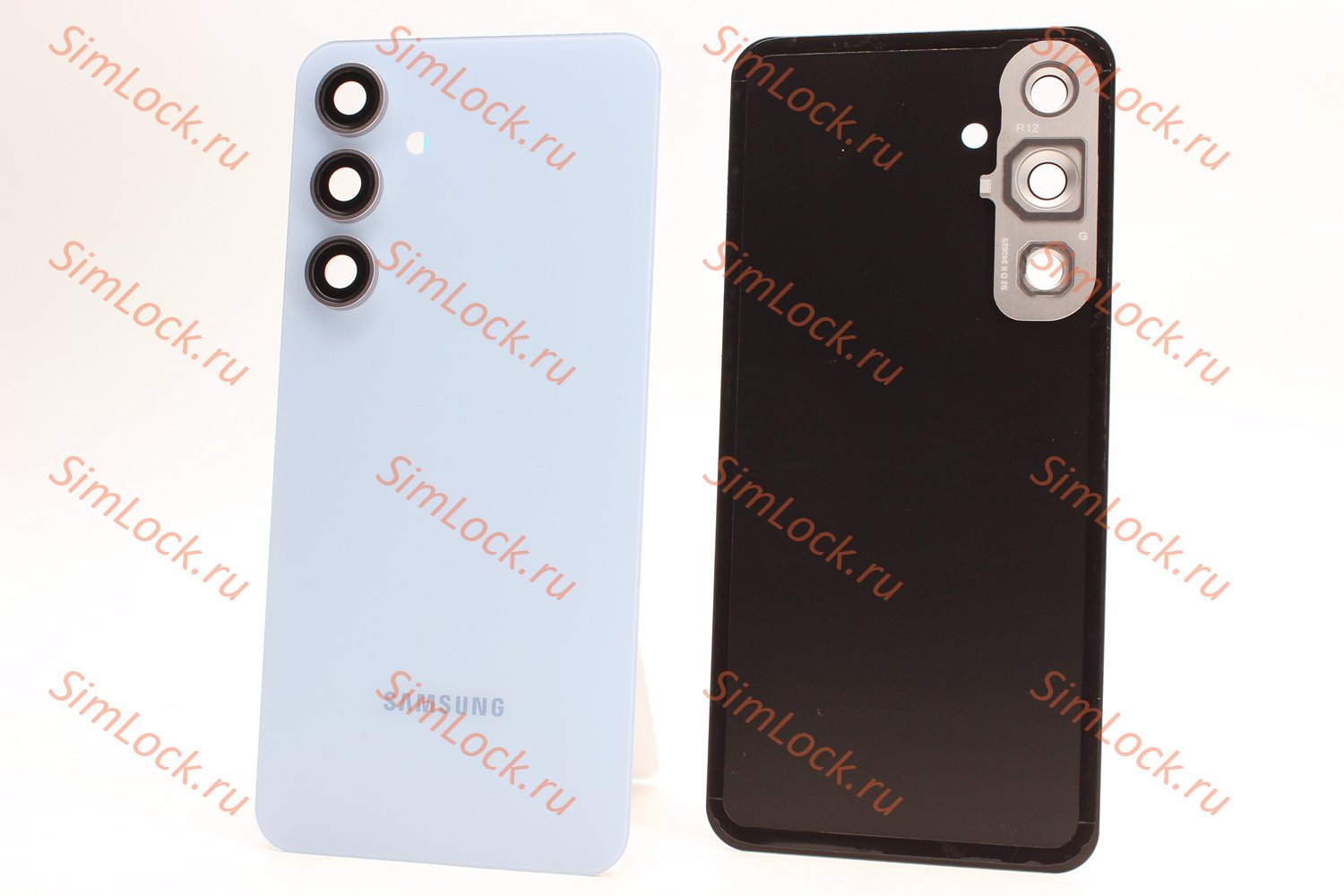 Задняя крышка Samsung S721 Galaxy S24 FE со стеклом камеры, голубой, К-2