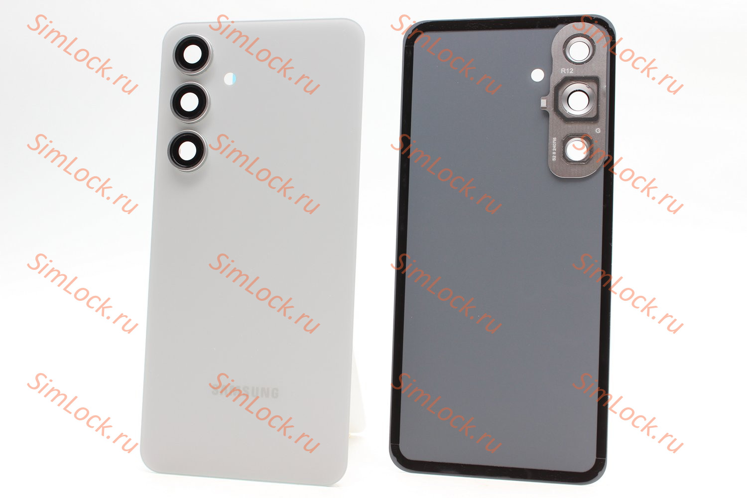 Задняя крышка Samsung S721 Galaxy S24 FE со стеклом камеры, серый, К-2