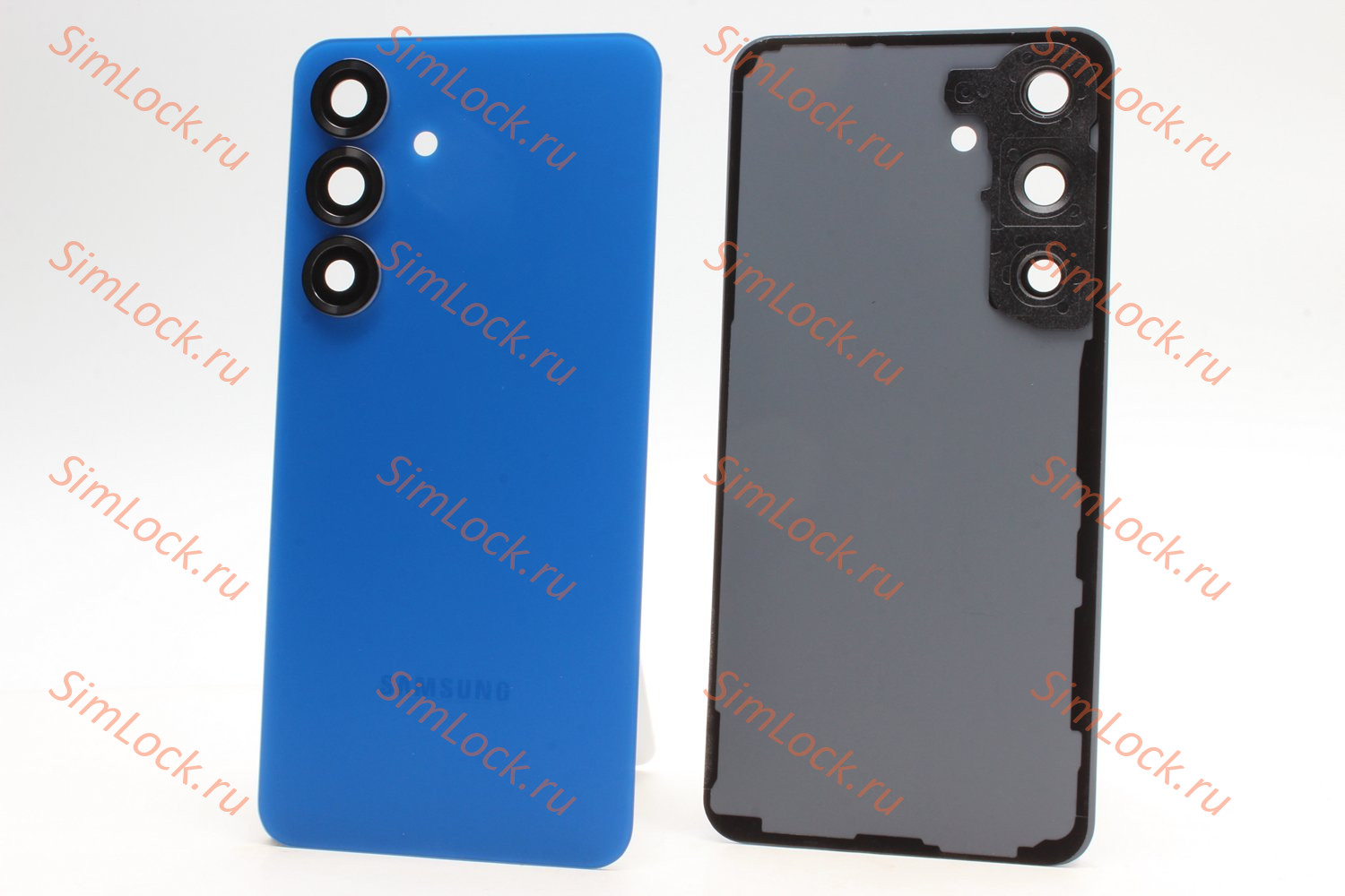 Задняя крышка Samsung S931 Galaxy S25 со стеклом камеры, синий, К-1