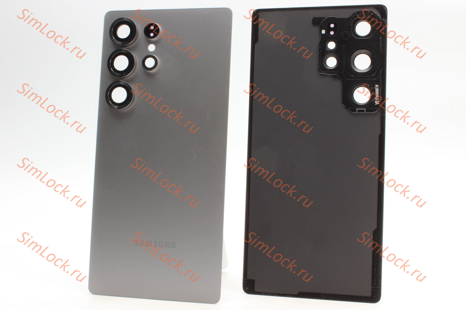 Задняя крышка Samsung S938B Galaxy S25 Ultra со стеклом камеры, серебряный титан, К-1