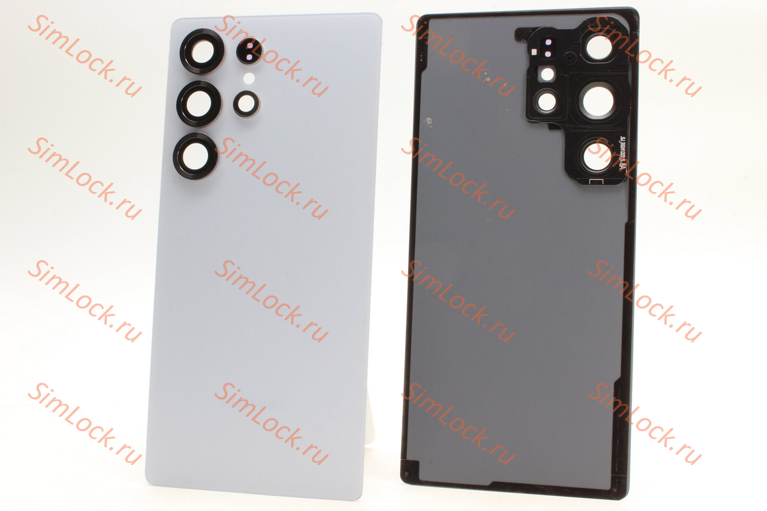 Задняя крышка Samsung S938B Galaxy S25 Ultra со стеклом камеры, синий титан (голубой), К-1