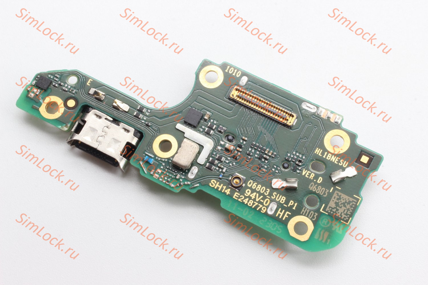 Нижняя плата (шлейф) Huawei Nova 10 SE, 11 SE, 12 SE (BNE-LX1) с разъемом зарядки и считывателем SIM, К-1